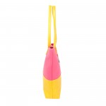 Beau Design Stylish  Yellow Color Imported PU Leather Casual Tote Handbag With For Women's/Ladies/Girls